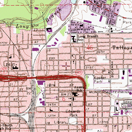 Topographic Map of Temple of Jesus Church, FL