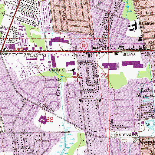 Topographic Map of The Church of Jesus Christ of Latter Day Saints, FL