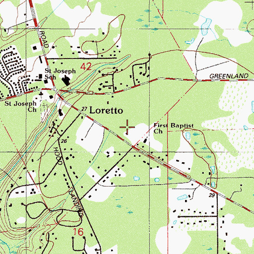 Topographic Map of The Church of Jesus Christ of Latter Day Saints, FL
