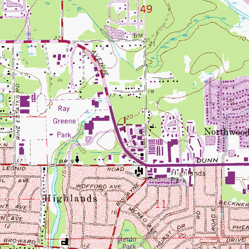 Topographic Map of The Church of Jesus Christ of Latter Day Saints, FL