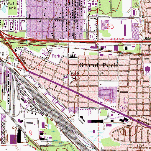 Topographic Map of The Mighty Church of the Redeemed, FL