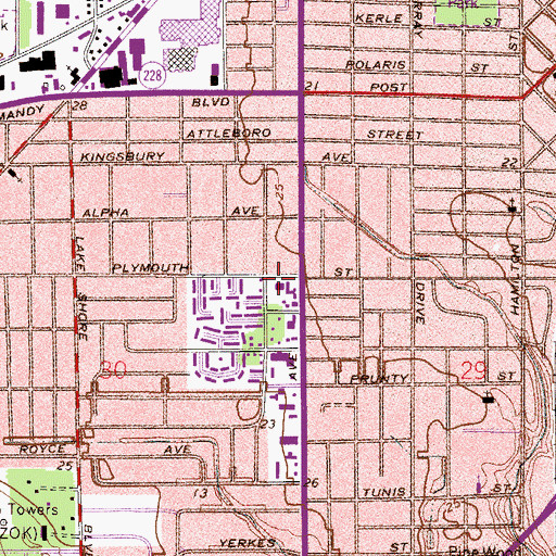 Topographic Map of The New Beginning Christian Fellowship Assembly Church, FL