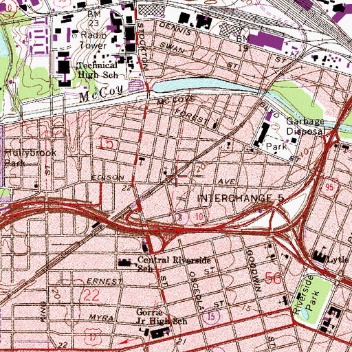 Topographic Map of Tru-Way Church of the Risen Christ, FL