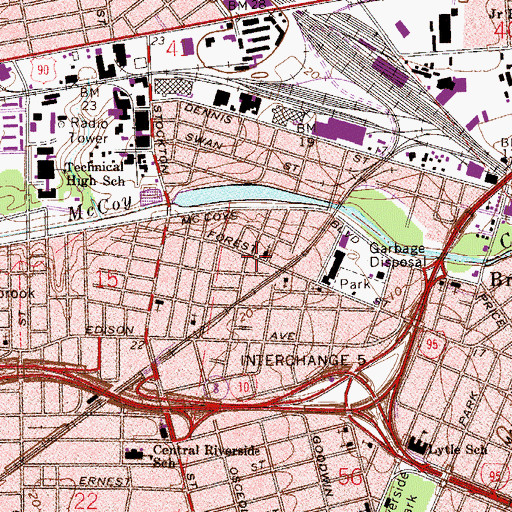 Topographic Map of United Baptist Church, FL