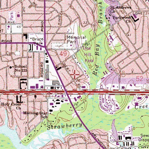 Topographic Map of Varick African Methodist Episcopal Zion Church, FL