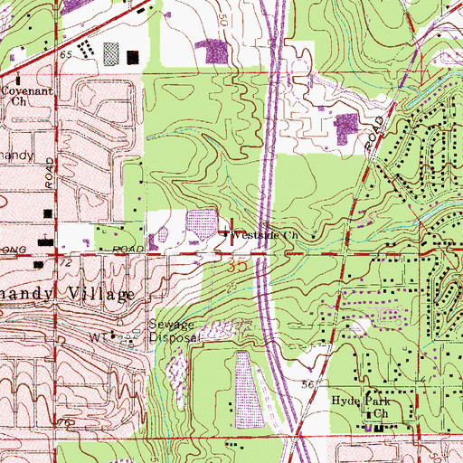 Topographic Map of Vietnamese Christian Church, FL
