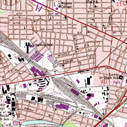 Topographic Map of Way of the Word Ministry, FL