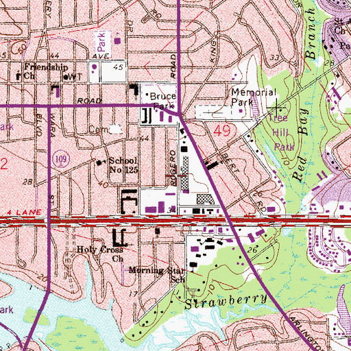 Topographic Map of Way Truth and Life International Fellowship Church, FL