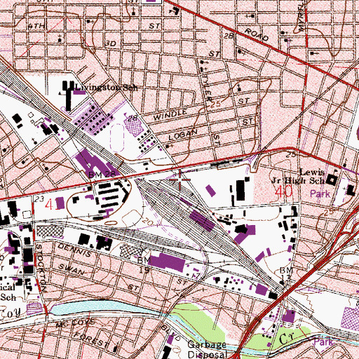 Topographic Map of West Union Baptist Church, FL
