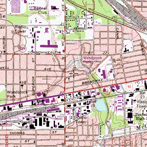 Topographic Map of Word of Life Community Church, FL