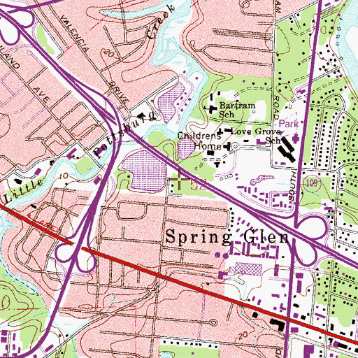 Topographic Map of Worship Place, FL