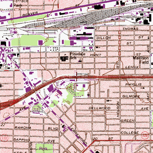 Topographic Map of Interchange 360, FL