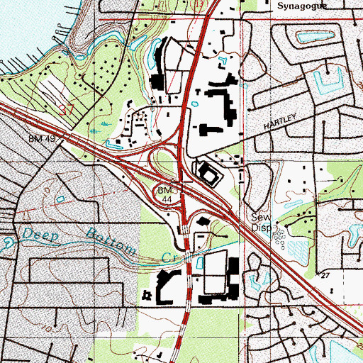 Topographic Map of Interchange 5, FL