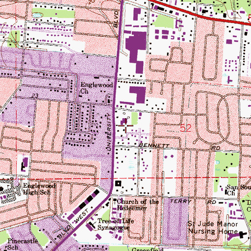 Topographic Map of Baptist Primary Care Center, FL