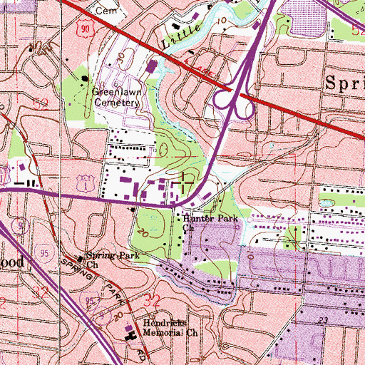 Topographic Map of Health South Medical Partners, FL
