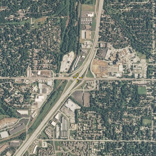Aerial/Satellite Image of Interchange 227, KS