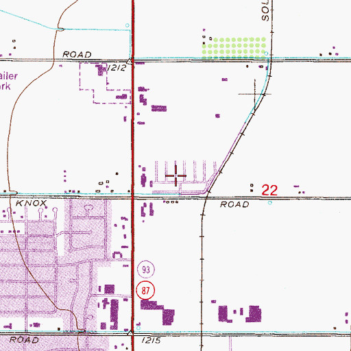 Topographic Map of Casas del Campo Mobile Home Park, AZ