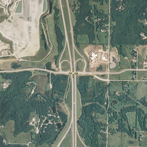 Aerial/Satellite Image of Interchange 6C, KS