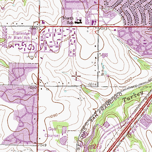 Topographic Map of Seventy-Ninth Street Business Park, KS
