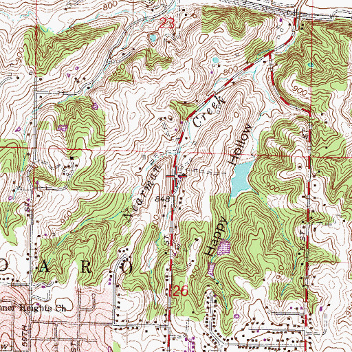 Topographic Map of Little Darlings Child Care Center, KS