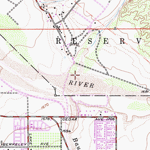 Topographic Map of Poppet Creek, CA