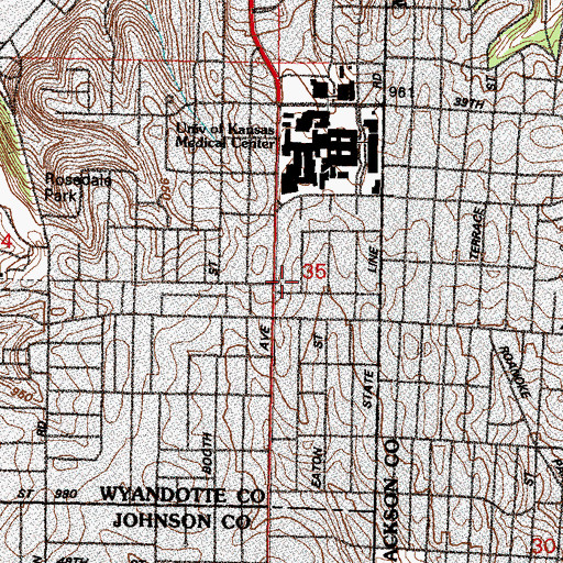 Topographic Map of Our Saviour Lutheran Preschool, KS