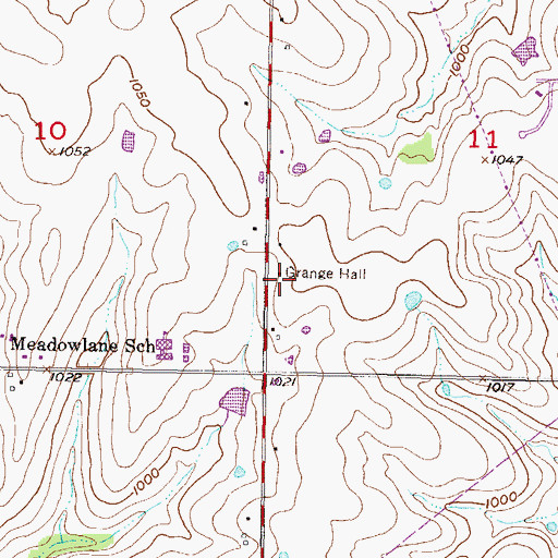 Topographic Map of Prairie Learning Center, KS