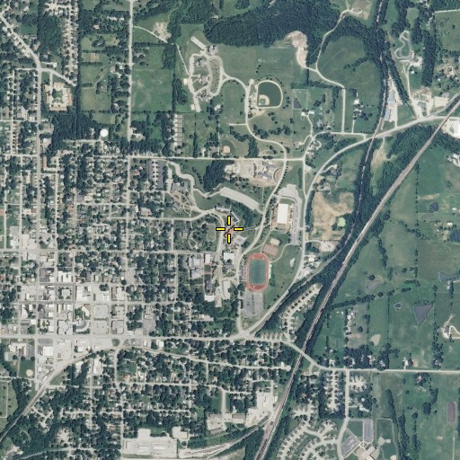 Aerial/Satellite Image of Ely Hall, MO