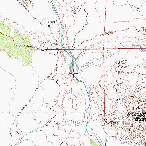 Topographic Map of Carr Lake Draw, AZ