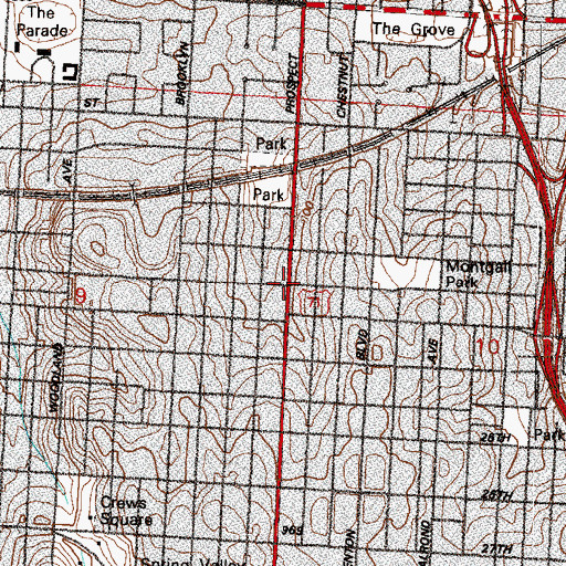 Topographic Map of Allah Temple Number 6, MO