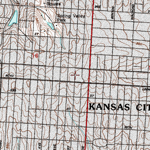 Topographic Map of Christian Fellowship Ministries, MO