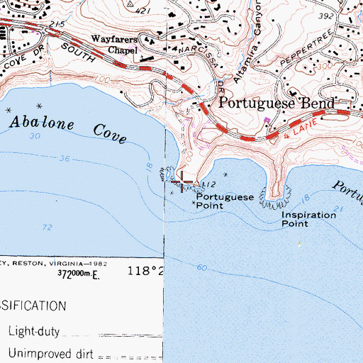 Topographic Map of Portuguese Point, CA
