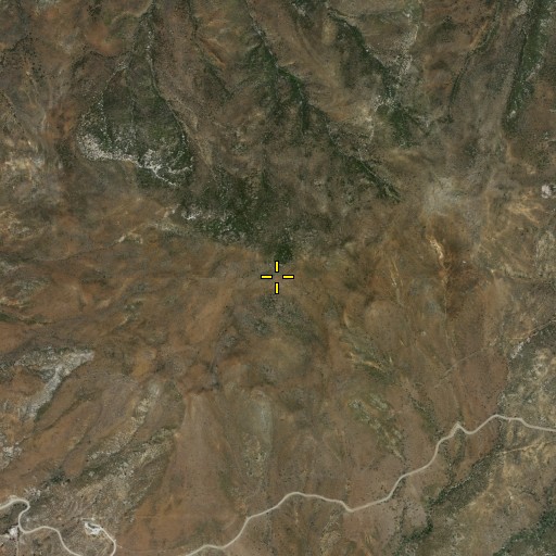 Aerial/Satellite Image of Poser Mountain, CA