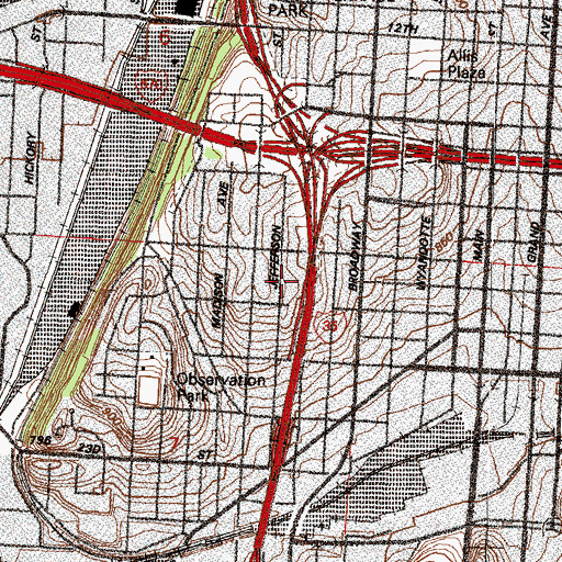 Topographic Map of Lutheran Mission of the Good Shepherd Church, MO