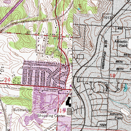 Topographic Map of Malachi Missionary Baptist Church, MO