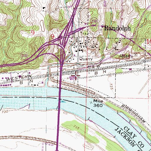 Topographic Map of Moment of Truth Bible Church, MO