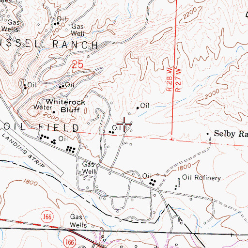 Topographic Map of Post Canyon, CA