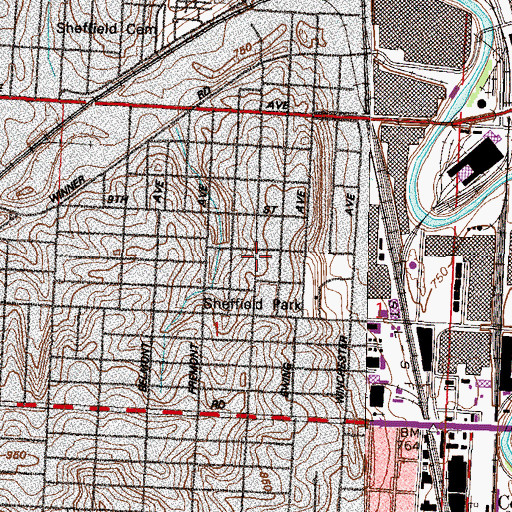 Topographic Map of Our Lady of Peace Church, MO