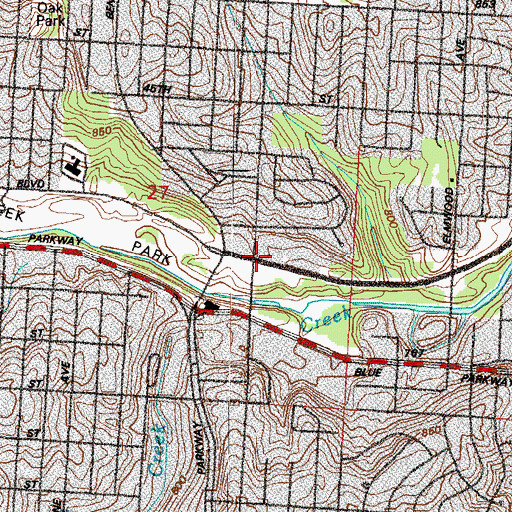 Topographic Map of Ebenezer African Methodist Episcopal Church, MO
