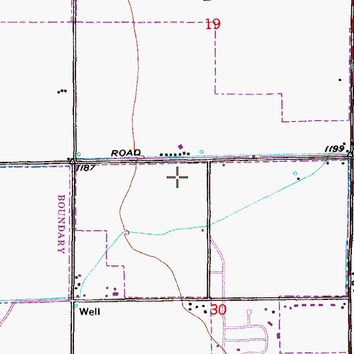 Topographic Map of Central Ridge, AZ