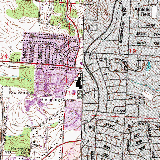 Topographic Map of Restoration International Ministries, MO