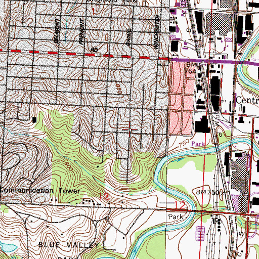 Topographic Map of Restoration of the Primitive Christian Church, MO