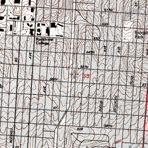Topographic Map of Saint James United Methodist Church, MO