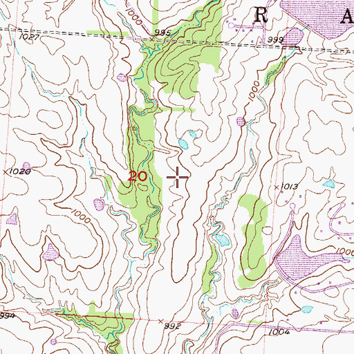 Topographic Map of Stonegate Elementary School, MO