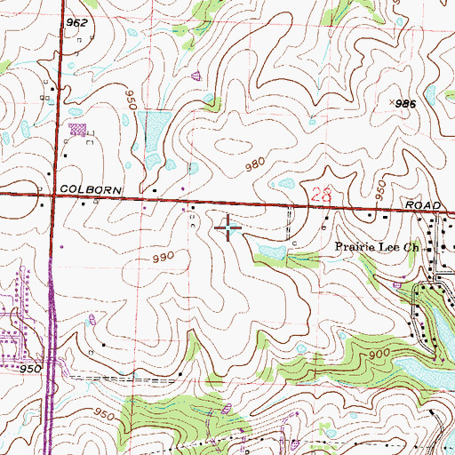 Topographic Map of Underwood Elementary School, MO