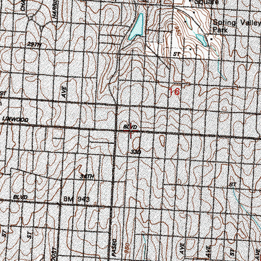 Topographic Map of Temple of Truth Baptist Church, MO
