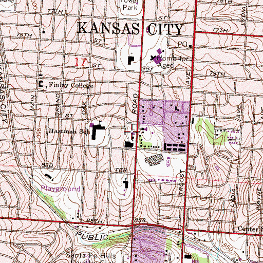 Topographic Map of The Church of Jesus Christ of Latter Day Saints, MO