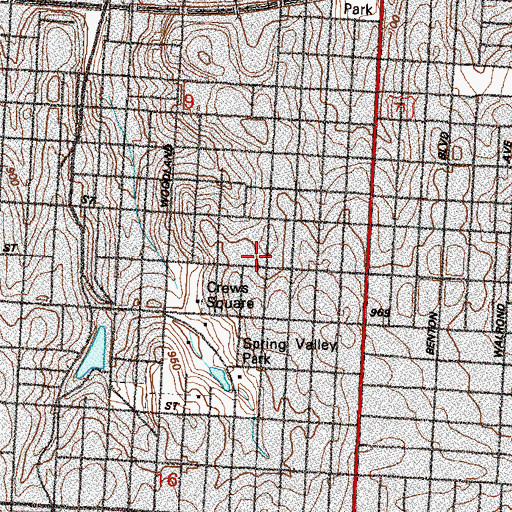 Topographic Map of The Church of Jesus Christ of Latter Day Saints, MO