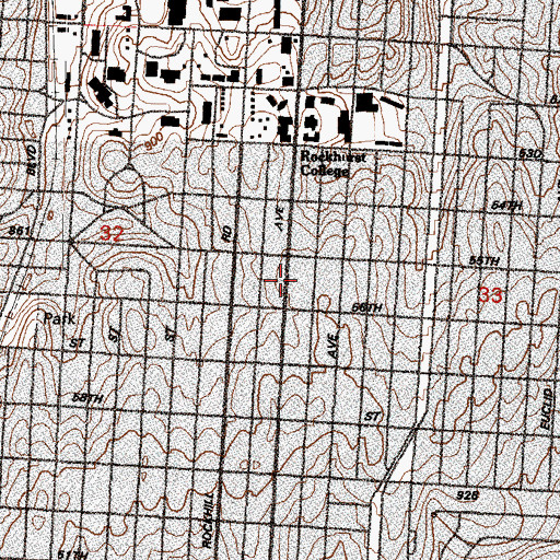 Topographic Map of Whole Truth House of Prayer, MO