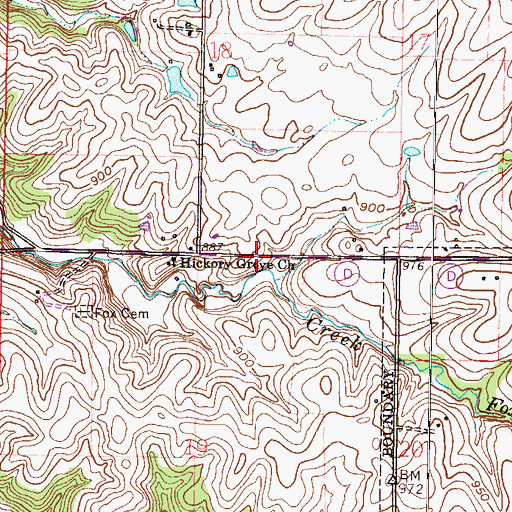 Topographic Map of Interchange 29, MO